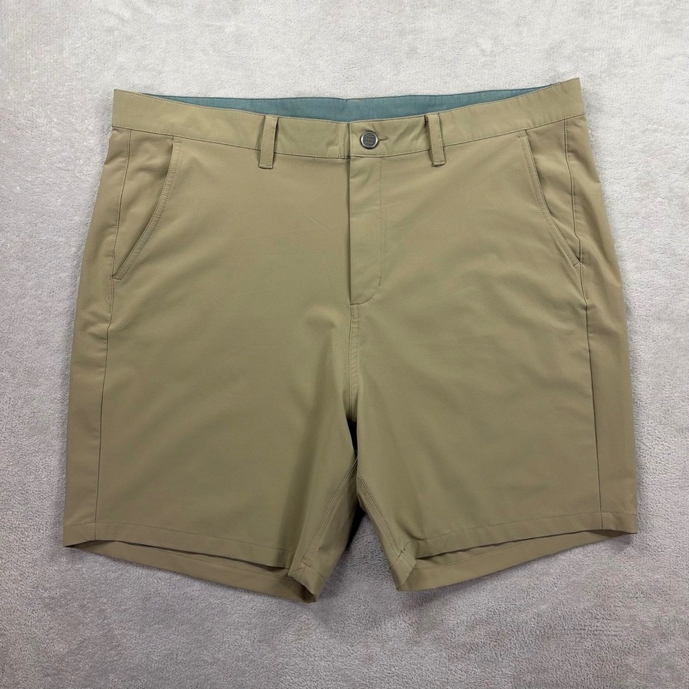 Free Fly Nomad Shorts Mens 38 Khaki Tan Stretch Performance Outdoor Hiking Fish